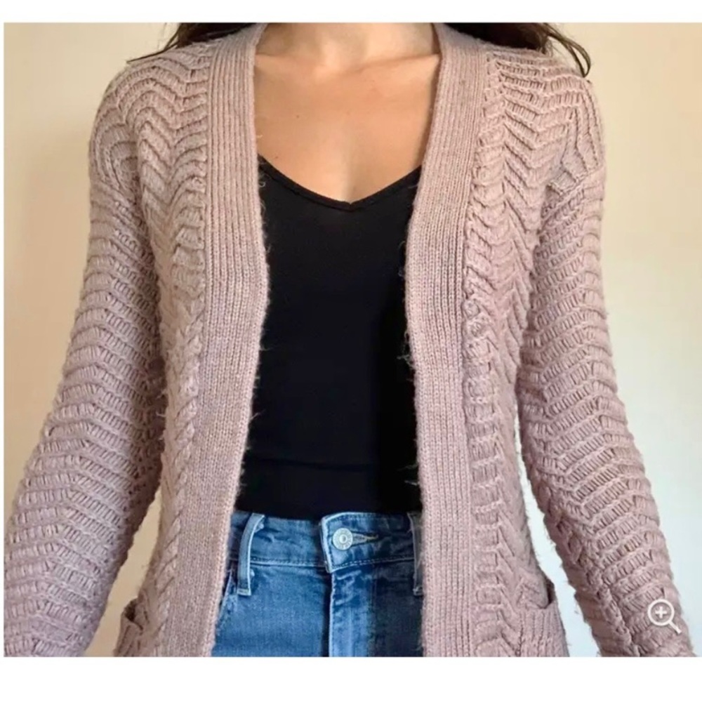 Mossimo Chevron Stitch Open Front Cardigan - Picture 13 of 13